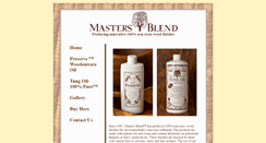 Desktop Screenshot of mastersblendfinish.com