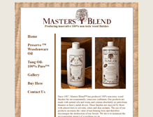 Tablet Screenshot of mastersblendfinish.com